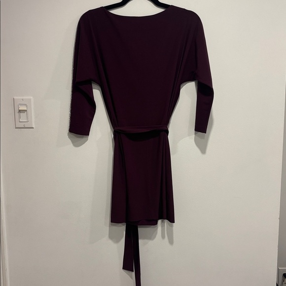 Armani Exchange Purple Dress with Silver Details - Picture 4 of 9